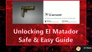 Hitman 2 - unlocking El Matador safe and easy guide to the "golden Striker pistol" (Delgado Larceny)