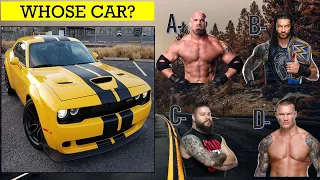 WWE Quiz - Can Guess WWE Superstars By their MOST Favorite CAR in 2020?