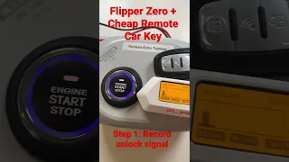 Flipper Zero + Cheap Remote Car Key