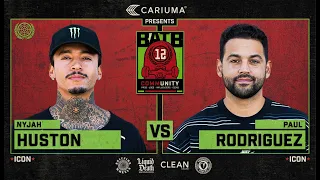 BATB 12: Nyjah Huston Vs. Paul Rodriguez - Round 1