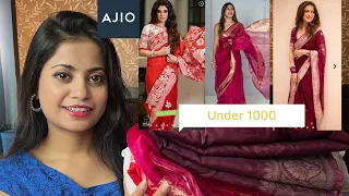 Ajio saree haul | wedding saree haul | ShweetaStyle