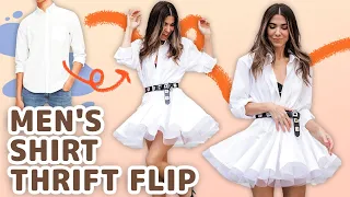 Upcycle a Men's Button Down Shirt into This Flirty Dress