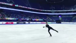 Evgenia Medvedeva -  SP warm-up, LP practice (fancam1), Worlds 2017