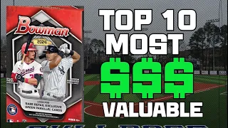 TOP 10 MOST VALUABLE CARDS IN 2024 BOWMAN