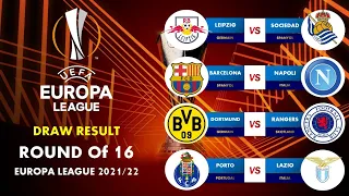 UEFA Europa League 2021/2022 Round Of 16 Knockout Play Off