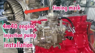 4M40|| INJECTION PUMP TIMING MARK ||