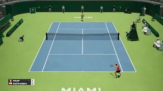 Simona Halep vs Agnieszka Radwańska - Miami Open - AO Tennis PS4 Gameplay