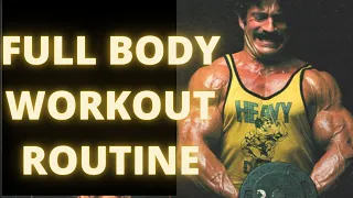 Mike Mentzer High Intensity Training Full Body Workout | 3 Day Split Routine