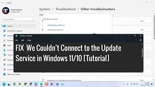 FIX  We Couldn’t Connect to the Update Service in Windows 11/10 Tutorial