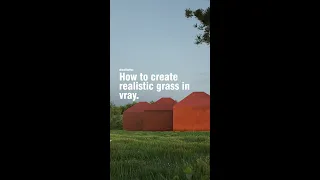 How to add realistic grass in vray for sketchup #shorts