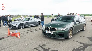 900HP Mercedes-AMG GT R Pro vs 660HP BMW M5 CS