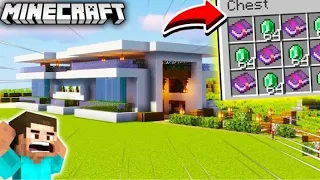 I Made An EPIC MODERN Villager Trading Hall || Minecraft Town Hall #4