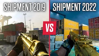 SHIPMENT MAP COMPARISON - Modern Warfare 2019 vs Modern Warfare 2 2022