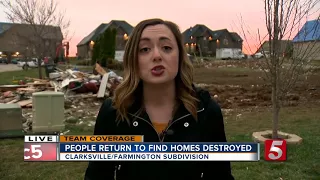 People Return To Find Homes Destroyed