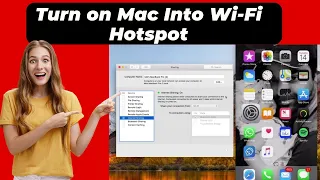 How to Turn on Mac Into Wi-Fi Hotspot | Share the internet connection on Mac