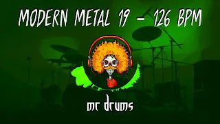 Modern Metal 19 - 126 BPM | Backing Drums | Only Drums | Metalcore Drums