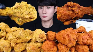 ENG SUB) ASMR FRIED CHICKEN & SPICY CHICKEN EATING SOUNDS MUKBANG 치킨 먹방ASMR MUKBANG