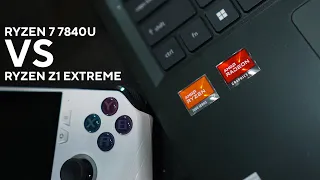 ADU CPU KEMBAR! | AMD Ryzen Z1 Extreme VS AMD Ryzen 7 7840U