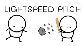 hitting a baseball pitched at LIGHTSPEED!