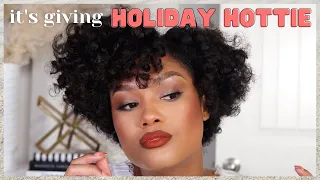 HEAT FREE perm rod set on the new cut + a holiday glam moment!