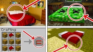 10 COISAS QUE VOCÊ NÃO SABIA SOBRE A CAMA DO MINECRAFT !!