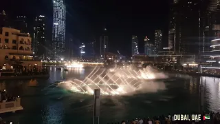 Dubai water fountain show |  Desert | Burj Khalifa