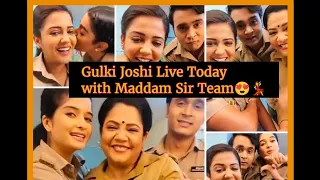 Gulki Joshi Live Today on Instagram with Full Maddam Sir Team😍💃Yukti Kapoor Bhavika Sharma Priyanshu