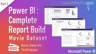 Power BI Full Report Build, Movie Dataset:  Part 2 - Basic DAX & Data Visualization Techniques