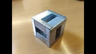 How to make The Cube With Staples pin l Stapler Box l Crafts Tutorial