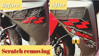 How to remove scratch |Replacing side stickers of ntorq race edition.Removal of scratch 🤔.