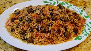 Albaloo Polo (Sour Cherry Rice with Meatballs) // Anytime of Year Method - Cooking with Yousef