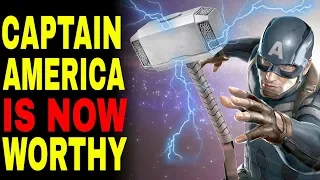 Here's Why CAPTAIN AMERICA Can NOW Lift Thor's Hammer