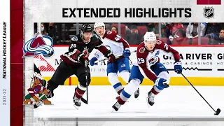 Colorado Avalanche vs Arizona Coyotes Jan 15, 2022 HIGHLIGHTS