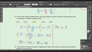 Taller de matemática-Resolución de ecuaciones de 1° grado
