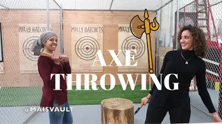 Axe Throwing Fails | Family Day in New York City | Maisvault