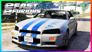 How To Create Paul Walker’s grey and blue Nissan Skyline-GT R34 from Fast & Furious - GTA 5 online