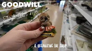 Quick Stop at GOODWILL & Organizing the Shop | Thrift With Me | Reselling