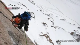 Arête des Cosmiques in winter conditions!