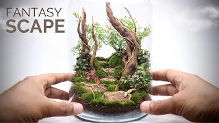 Fantasy Terrascape (fantasy themed terrarium build)