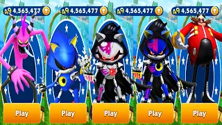 Sonic Dash - Zazz vs Dr.Eggman vs Reaper Metal Sonic All Fully Upgraded - Run Gameplay