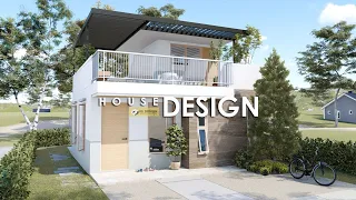 SIMPLE HOUSE DESIGN WITH ROOF DECK | 6.00m x 8.65m (88 sqm) | 1 BEDROOM