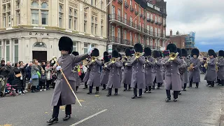 Changing the Guard in Windsor - 3.2.2024 Band of the Coldstream Guards