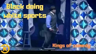 Cedric The Entertainer | Black doing white sports