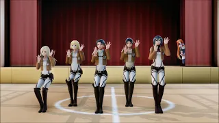 AOT TWICE - I CAN'T STOP ME [Aot X Yandere Simulator X MMD] (Short ver.)