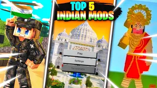 TOP 5 BEST INDIAN MODS FOR MCPE | INDIAN MODS FOR MCPE 1.19