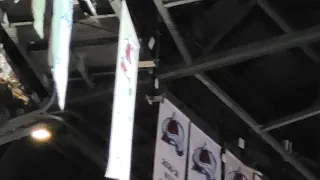 I GOT TO WATCH THE AVS RAISE THEIR CHAMPIONSHIP BANNER