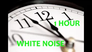 1 HOUR OF WHITE NOISE | Countdown and alarm at the end