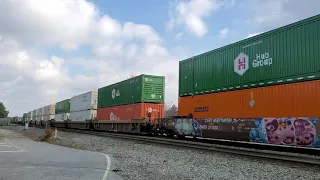 NS 8124 (Norfolk Southern Heritage Unit) Leads Short SB Intermodal Through Doraville GA. 12/7/2020