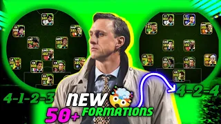 Top 50 Best Unique Formations In eFootball 2024 Mobile || New Hidden Formation In eFootball 😍