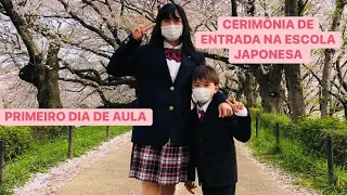CERIMÔNIA DE ENTRADA NA ESCOLA JAPONESA + PRIMEIRO DIA DE AULA , SERÁ QUE DEU TUDO CERTO
